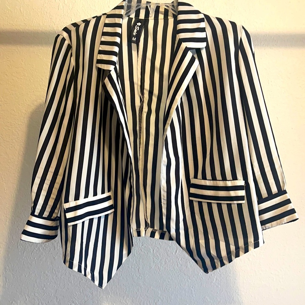 Striped Lightweight Blazer